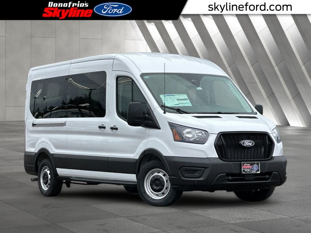 2026 Ford Transit-350 XL in Oxford White — front three-quarter view