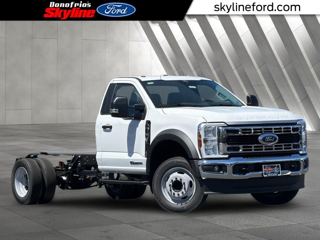 2026 Ford F-450SD XL DRW in Oxford White — front three-quarter view
