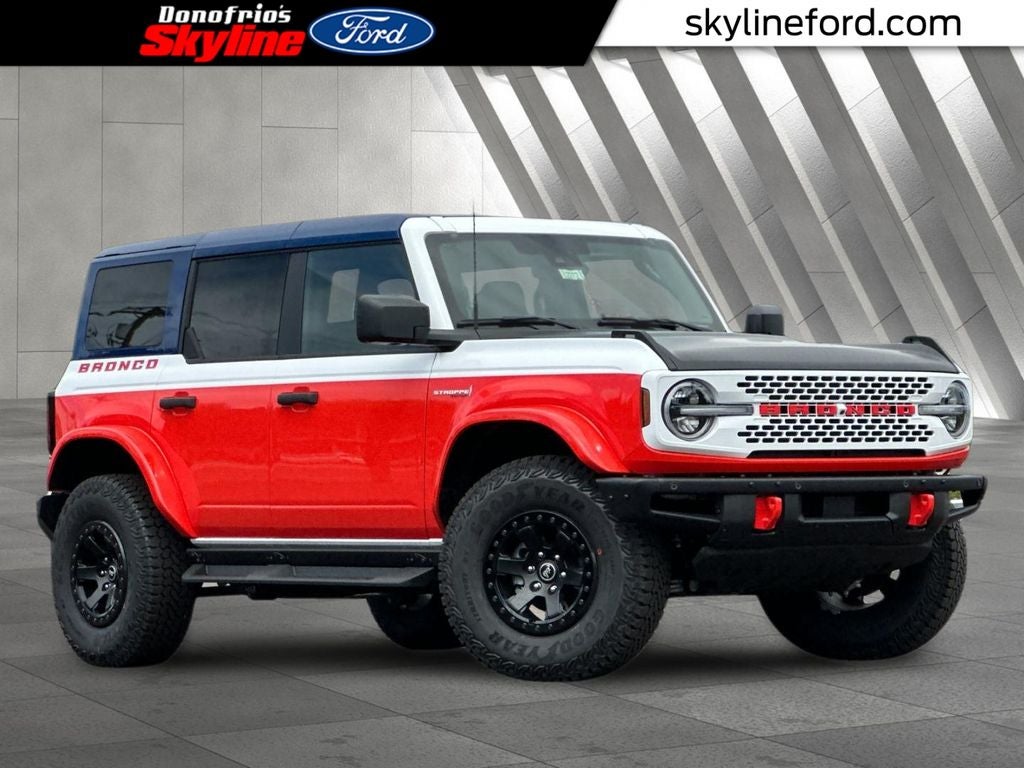 2026 Ford Bronco Stroppe Edition in Oxford White — front three-quarter view