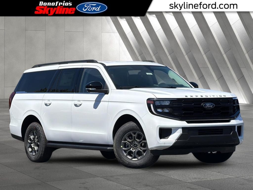 2026 Ford Expedition Max Active in Oxford White — front three-quarter view