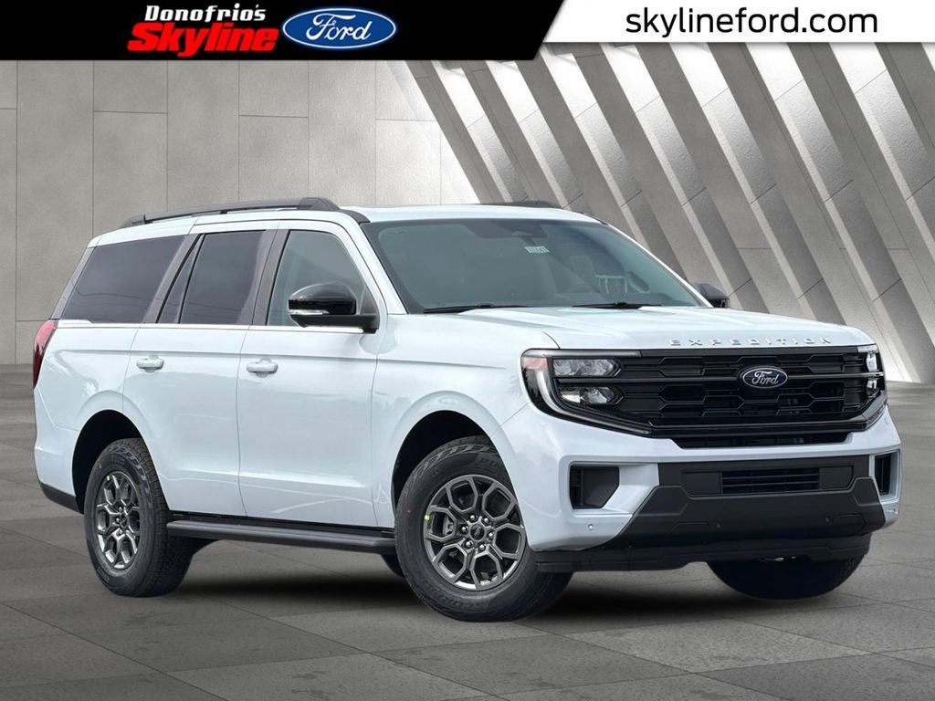 2026 Ford Expedition Active in Space Silver Metallic — front three-quarter view