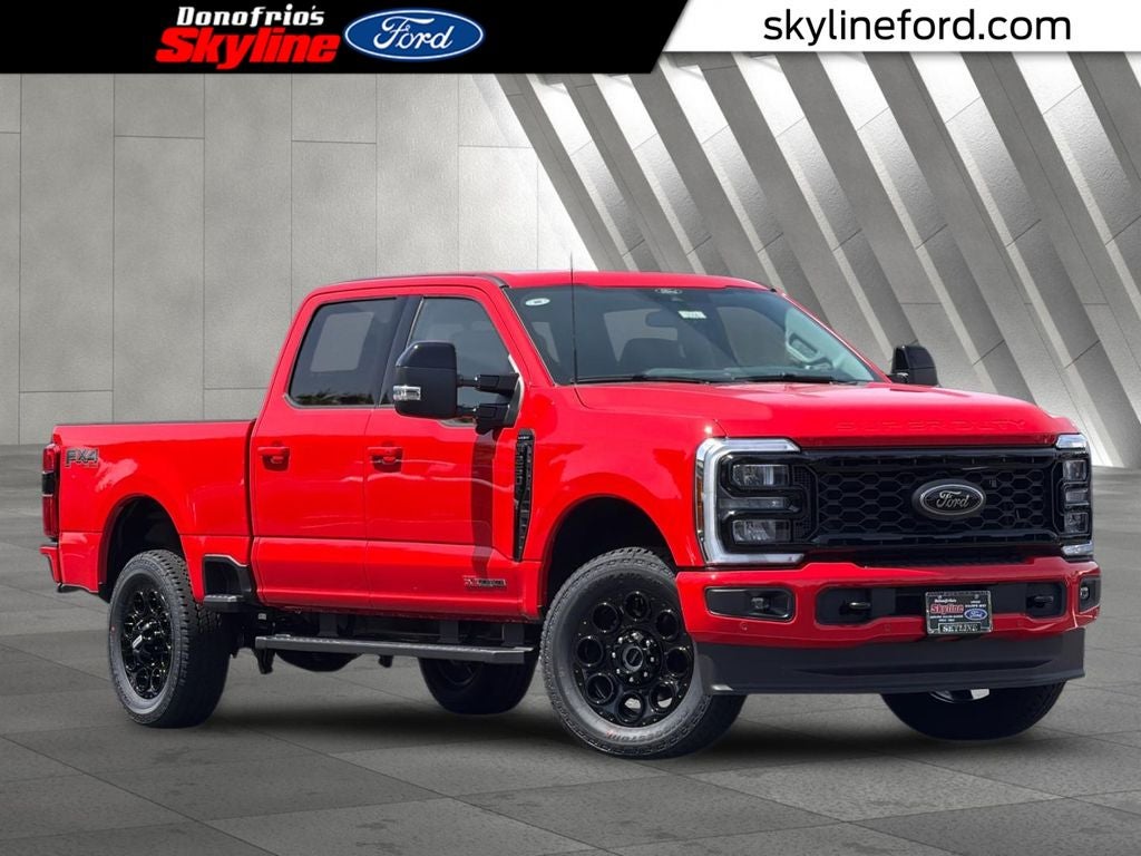 2026 Ford F-250SD Lariat in Race Red — front three-quarter view
