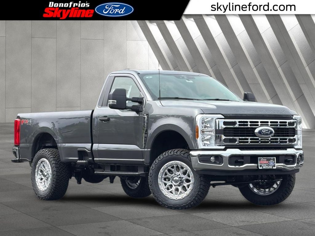 2026 Ford F-250SD XLT in Carbonized Gray Metallic — front three-quarter view