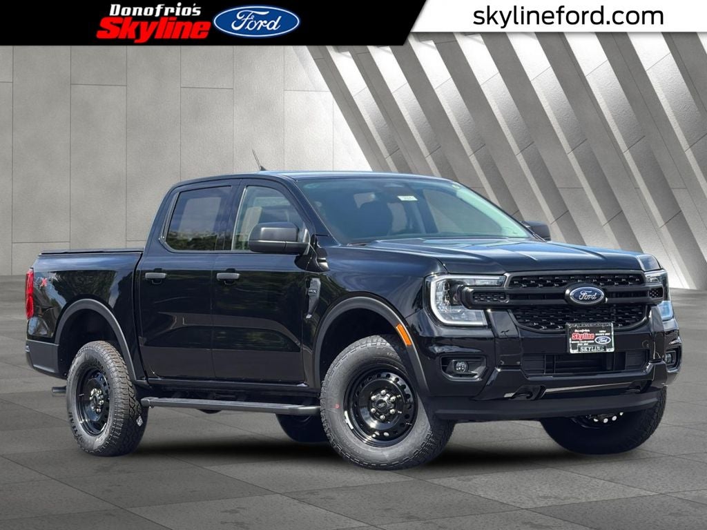 2026 Ford Ranger XL in Shadow Black — front three-quarter view