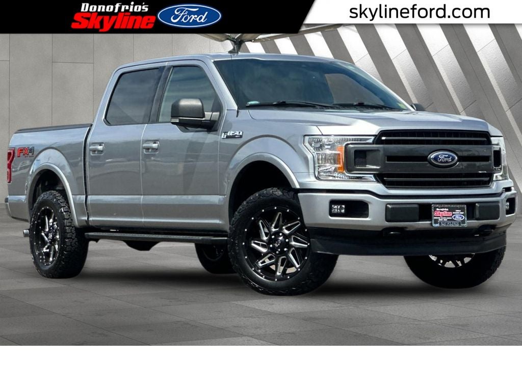 2020 Ford F-150 XLT in Silver Metallic — front three-quarter view