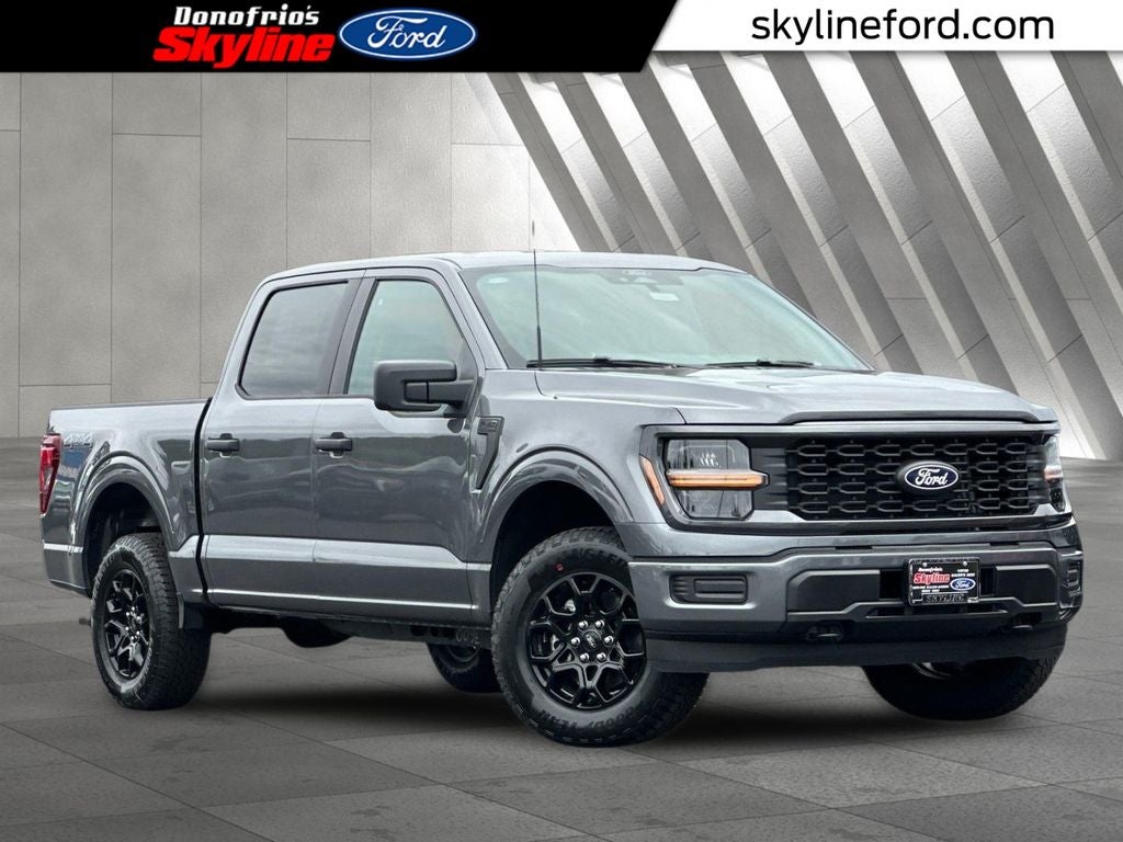 2026 Ford F-150 STX in Gray Metallic — front three-quarter view