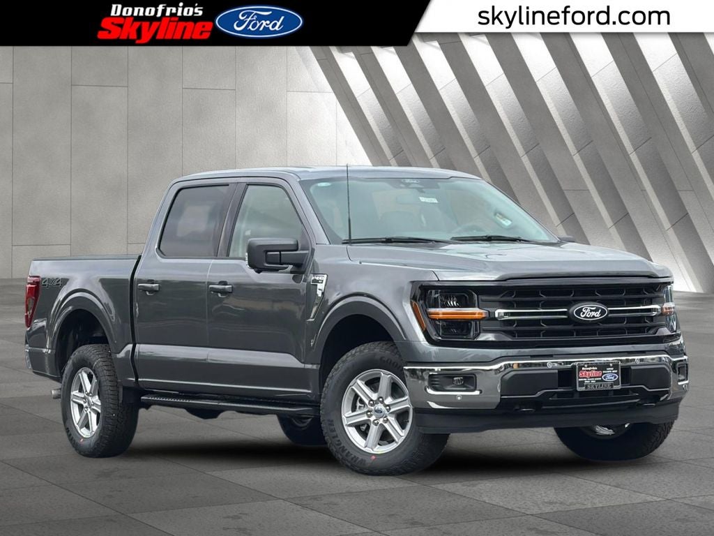 2026 Ford F-150 XLT in Carbonized Gray Metallic — front three-quarter view