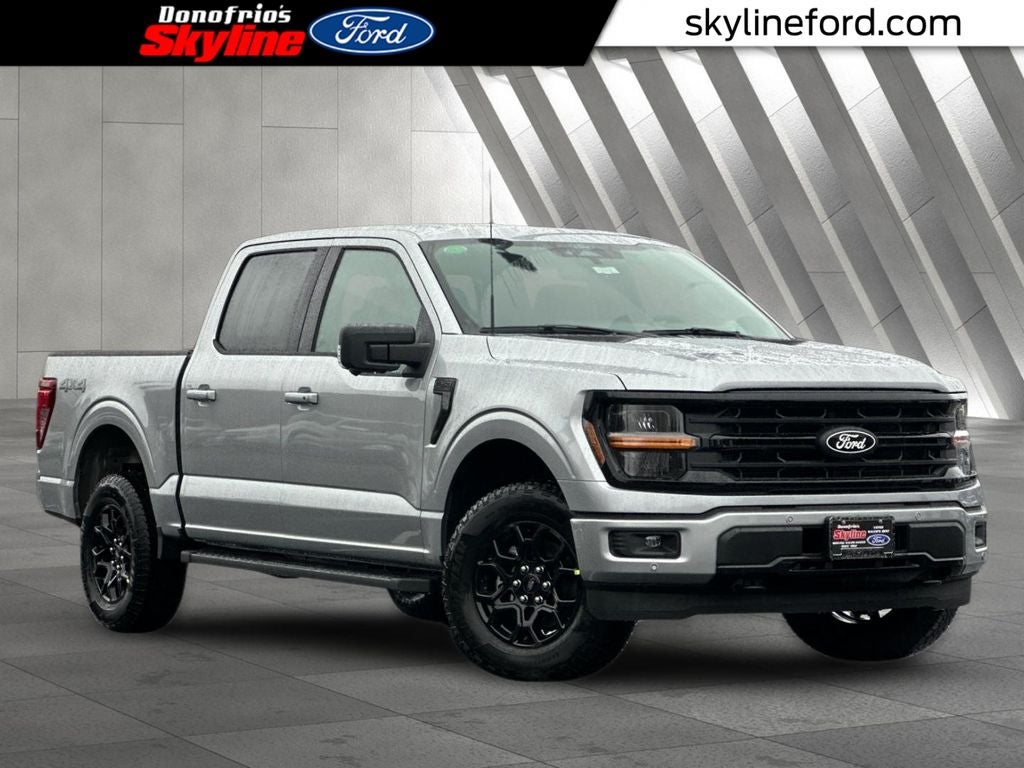 2026 Ford F-150 XLT in Iconic Silver Metallic — front three-quarter view