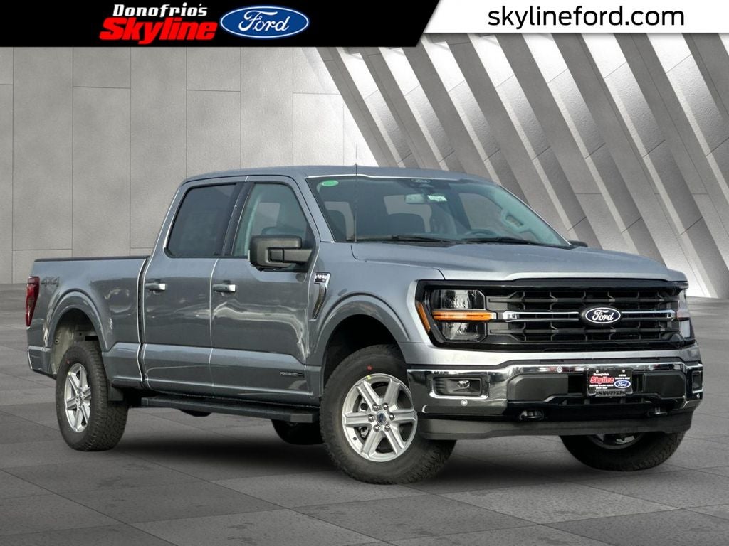 2026 Ford F-150 XLT in Silver Metallic — front three-quarter view