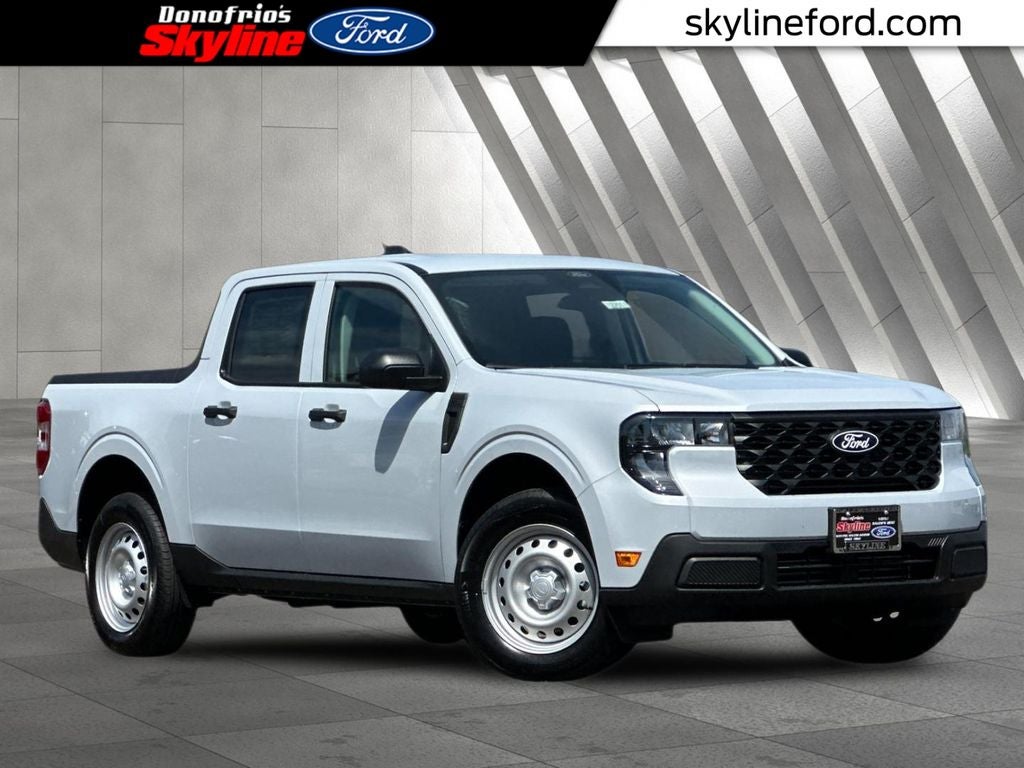 2026 Ford Maverick XL in White Metallic — front three-quarter view