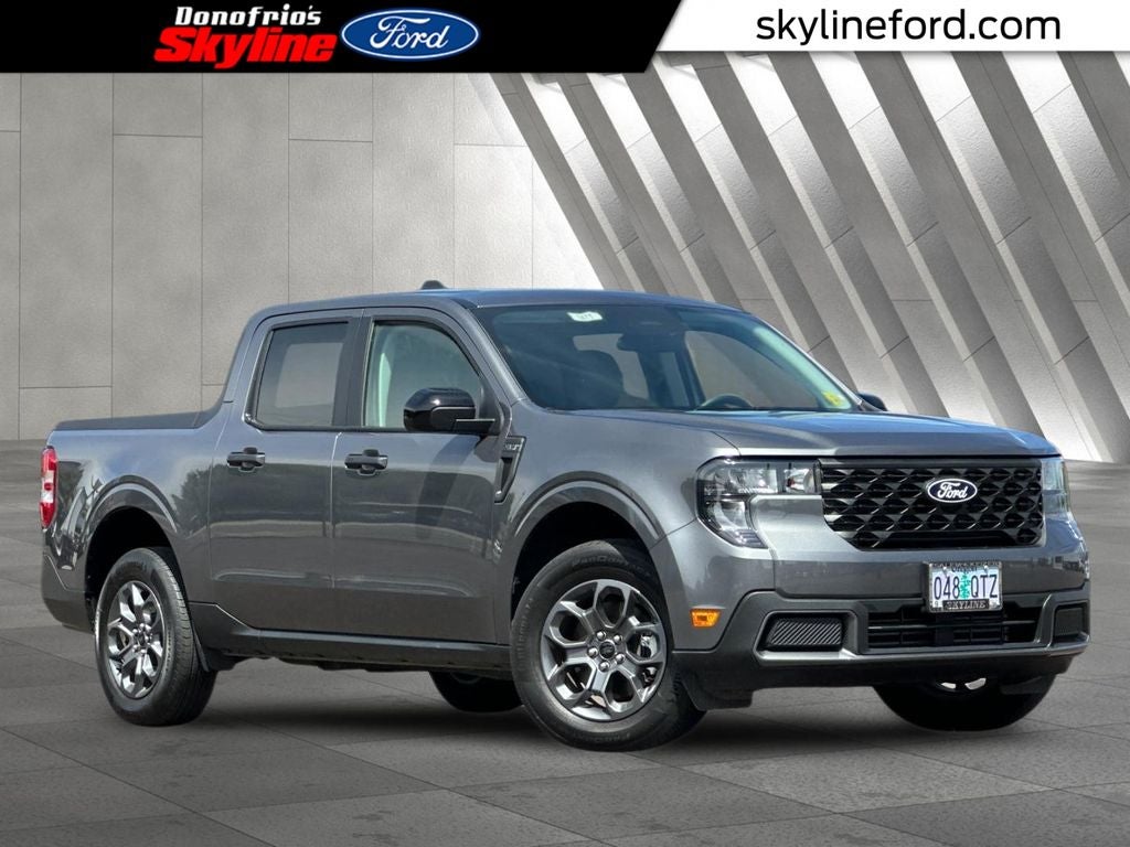 2025 Ford Maverick XLT in Gray Metallic — front three-quarter view
