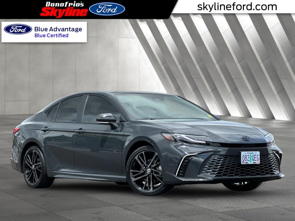 2025 Toyota Camry XSE in Underground — front three-quarter view