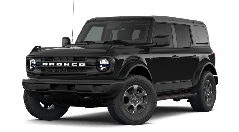 2026 Ford Bronco Big Bend in Shadow Black — front three-quarter view