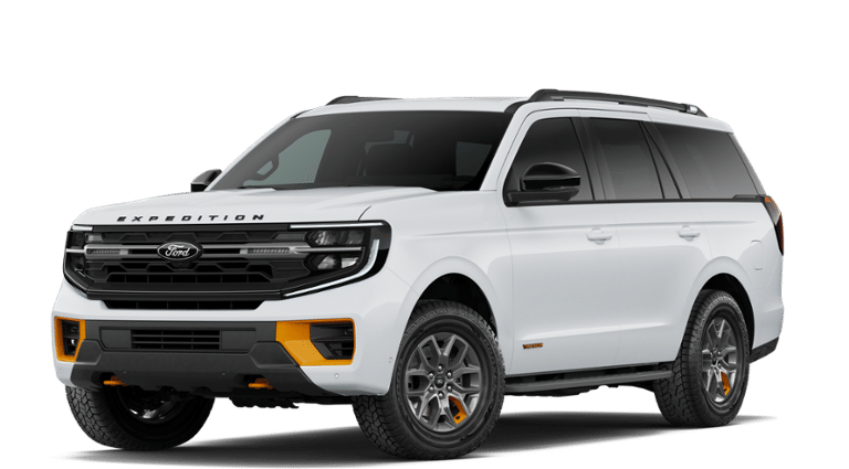 2026 Ford Expedition Tremor in Oxford White — front three-quarter view
