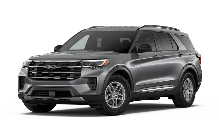 2026 Ford Explorer Active in Carbonized Gray Metallic — front three-quarter view