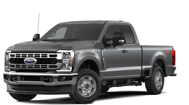 2026 Ford Super Duty F-250 XLT in Carbonized Gray Metallic — front three-quarter view