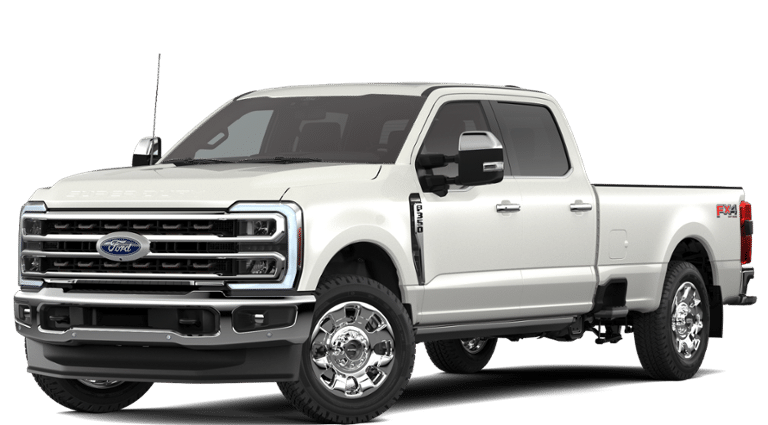 2026 Ford Super Duty F-350 King Ranch in Star White Metallic Tri-Coat — front three-quarter view