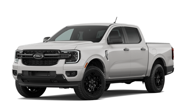 2026 Ford Ranger XLT in Avalanche — front three-quarter view