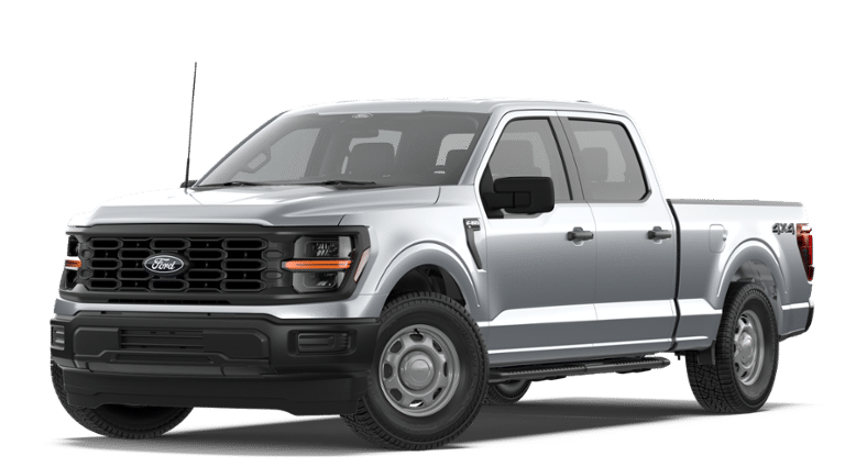 2026 Ford F-150 XL in Iconic Silver Metallic — front three-quarter view